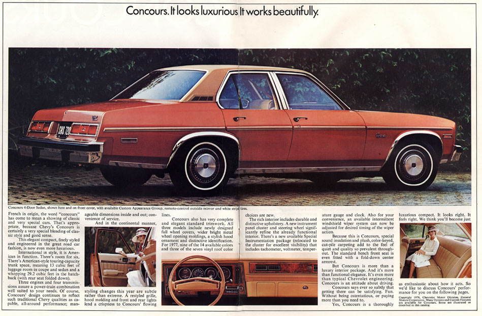 1977 Chevrolet Nova Concours Brochure Page 4